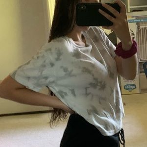 PINK tie dye short sleeve tee